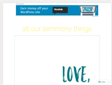 Tablet Screenshot of lemmonythings.com